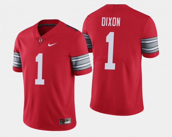 Ohio State Buckeyes Johnnie Dixon Men's #1 Limited 2018 Spring Game Scarlet College Football Jersey 2404JPYJ2